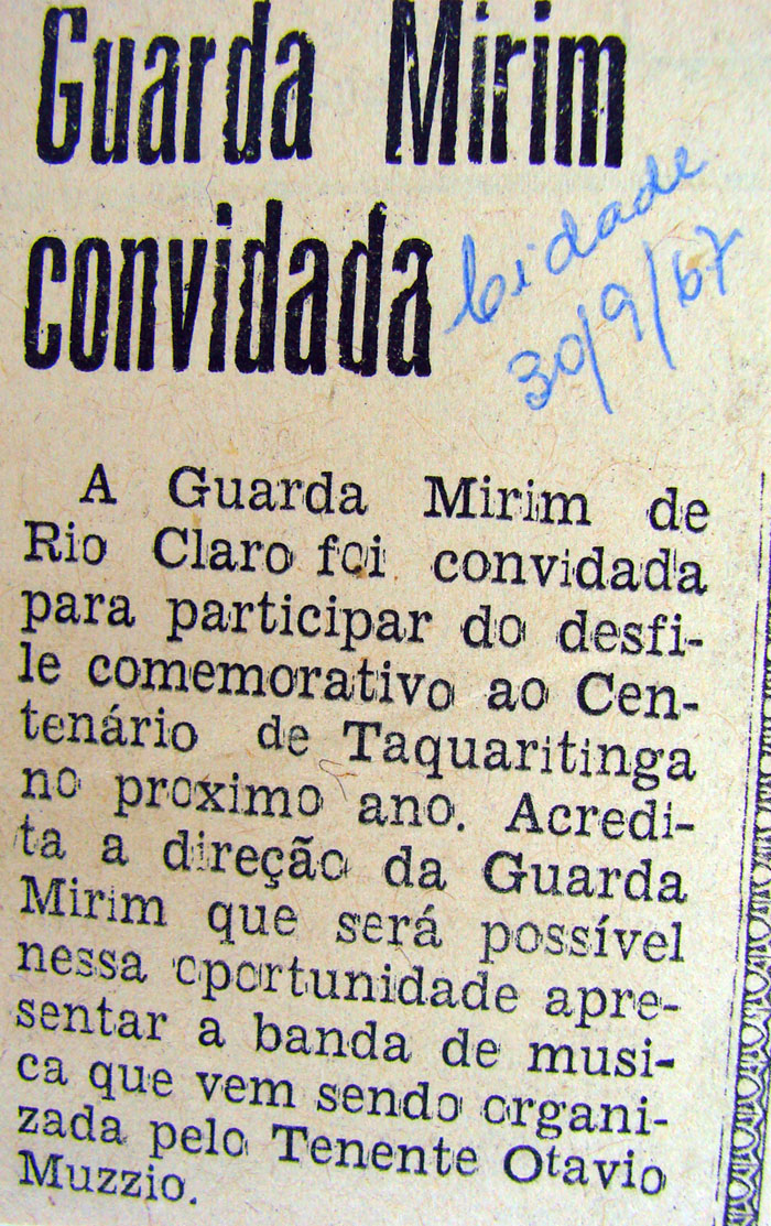 Imagem da notícia 'GUARDA MIRIM CONVIDADA'