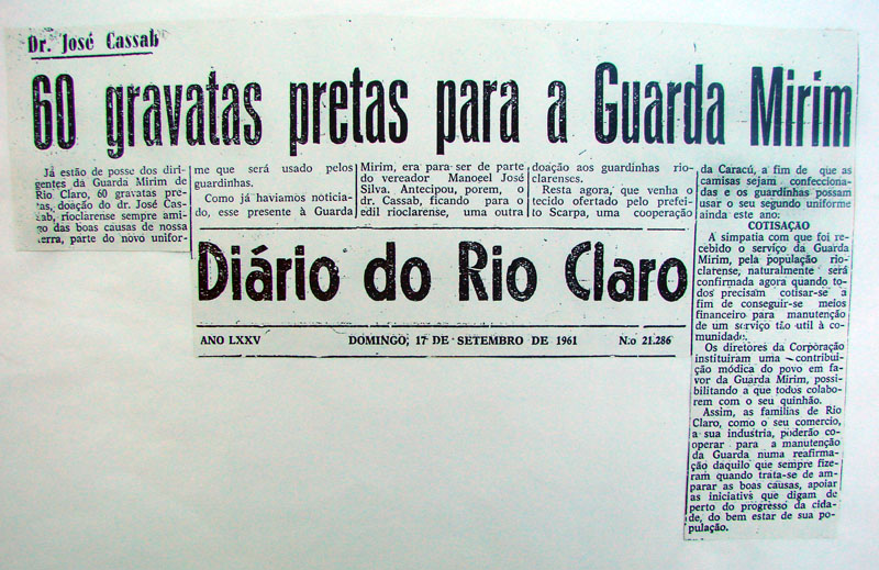 Imagem da notícia '60 GRAVATAS PRETAS PARA A GUARDA MIRIM'