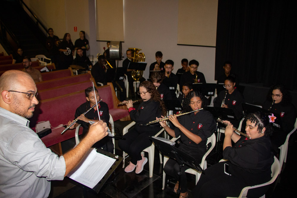 Imagem da notícia 'Banda da Guarda Mirim se apresentou na Igreja Nazareno'