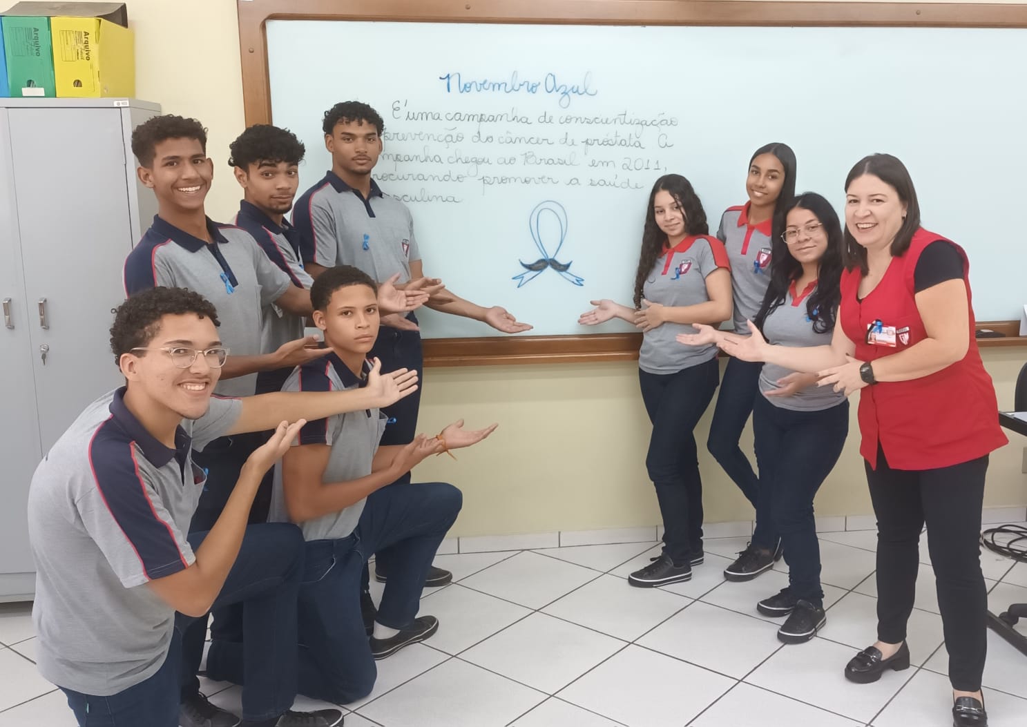 Imagem da notícia 'Guarda Mirim realiza ação de conscientização do Novembro Azul com adolescentes'