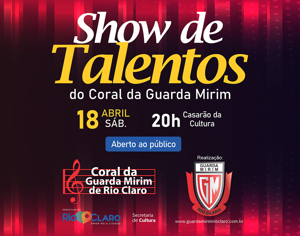 Imagem da notícia 'Coral da Guarda Mirim apresenta o Especial Show de Talentos'