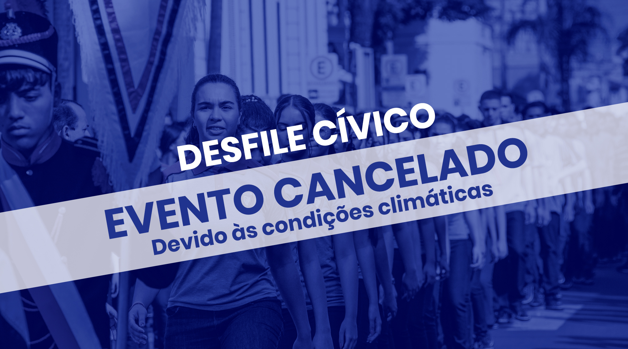 Imagem da notícia 'Desfile Cívico é cancelado devido às condições climáticas'