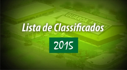 Imagem da notícia 'Lista dos candidatos classificados 2015'