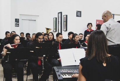 Imagem da notícia 'Banda e Coral da Guarda Mirim encantam em Noite no Museu'