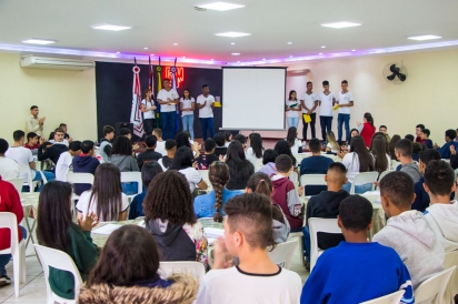 Imagem da notícia 'Ato Cívico marca 200 anos de Independência na Guarda Mirim'